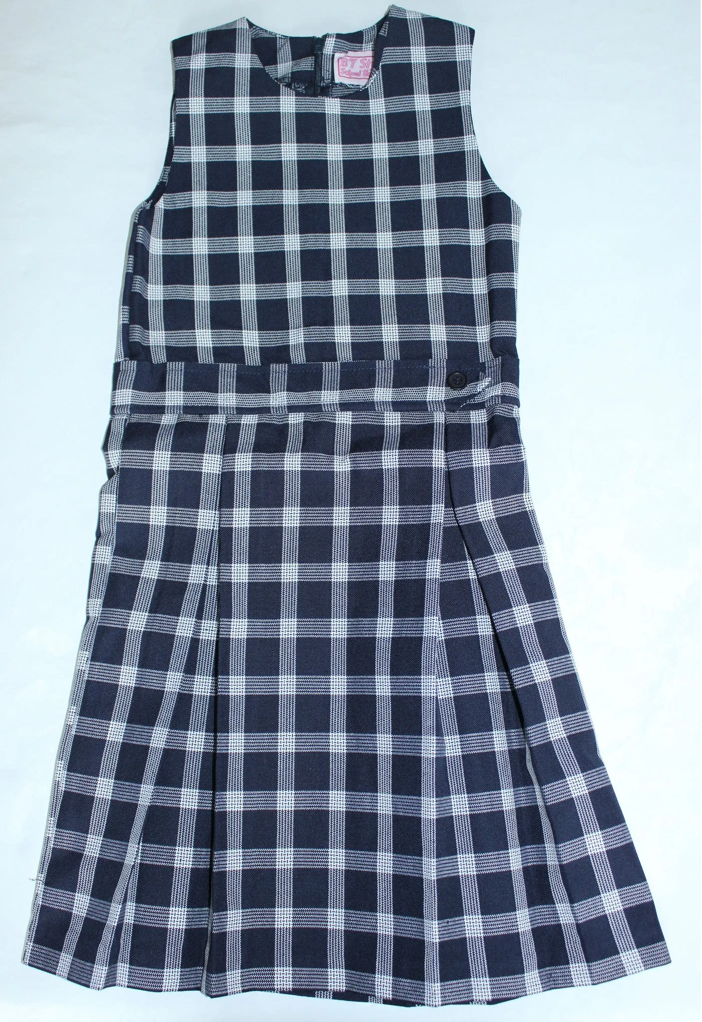 Kick Pleated Jumper with Belt Plaid #185