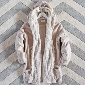 Laced Moon Hoodie in Cream