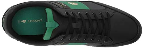 Lacoste men's Chaymon 0120 1 Cma Sneaker, Black/Green, 13 US