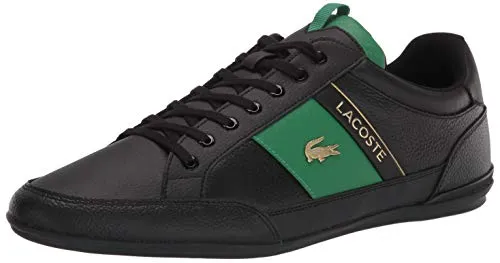 Lacoste men's Chaymon 0120 1 Cma Sneaker, Black/Green, 13 US