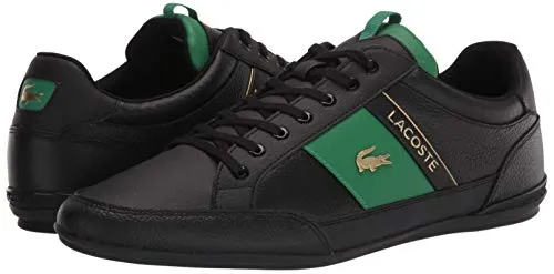 Lacoste men's Chaymon 0120 1 Cma Sneaker, Black/Green, 13 US