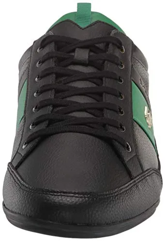 Lacoste men's Chaymon 0120 1 Cma Sneaker, Black/Green, 13 US