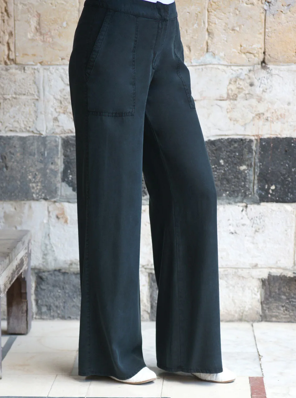 Lyocell Patch Pocketed Trousers