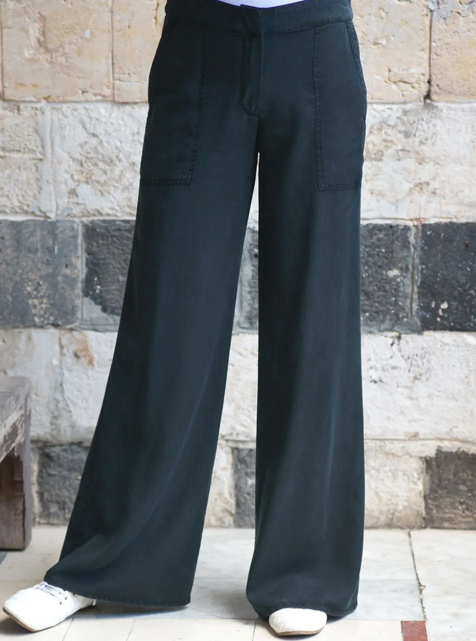 Lyocell Patch Pocketed Trousers