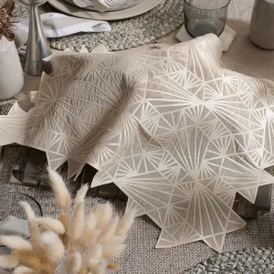 Magen David Challah Cover in Cream by Apeloig Collection