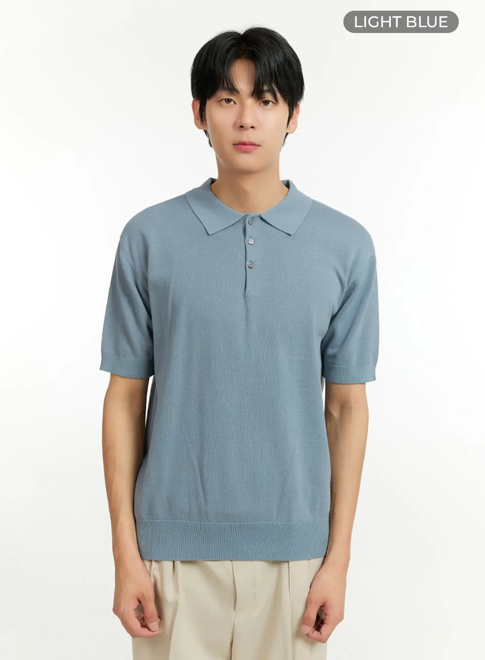 Men's Collar Buttoned T-Shirt IL412