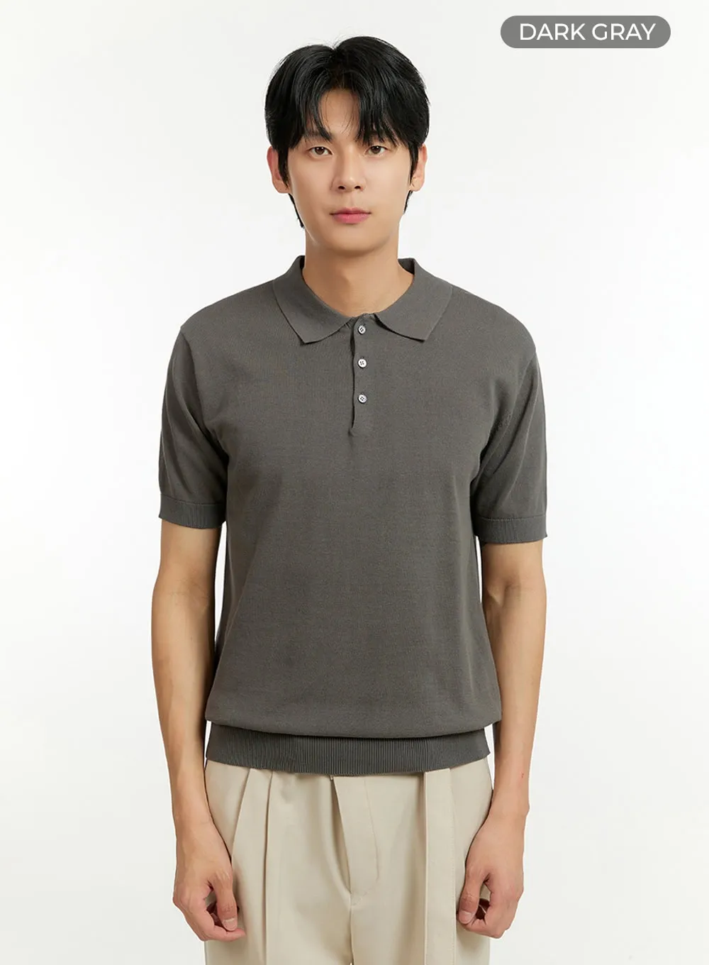 Men's Collar Buttoned T-Shirt IL412