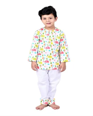 Multicolor Elephants Sleepwear