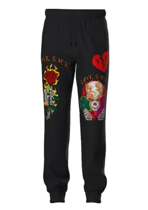 Point Blank - Love Sick Heart Pants - Black