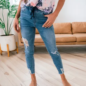 Poppy Distressed Jogger Jeans FINAL SALE