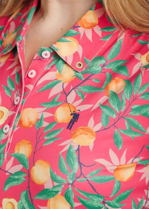 "That's A Peach, Hon" Women's Sleeveless Polo