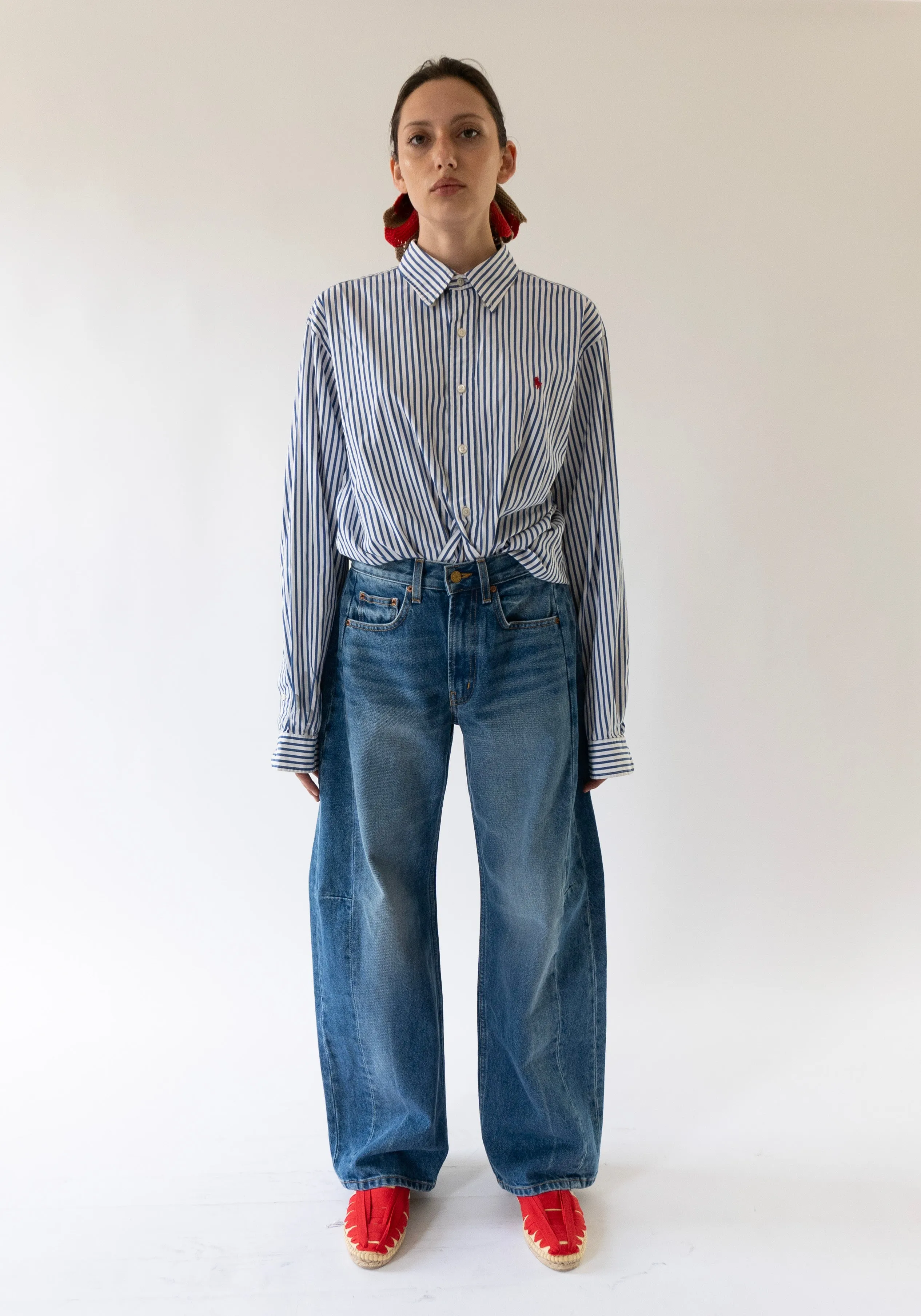 Relaxed Lasso Long Jean in Hyde Wash