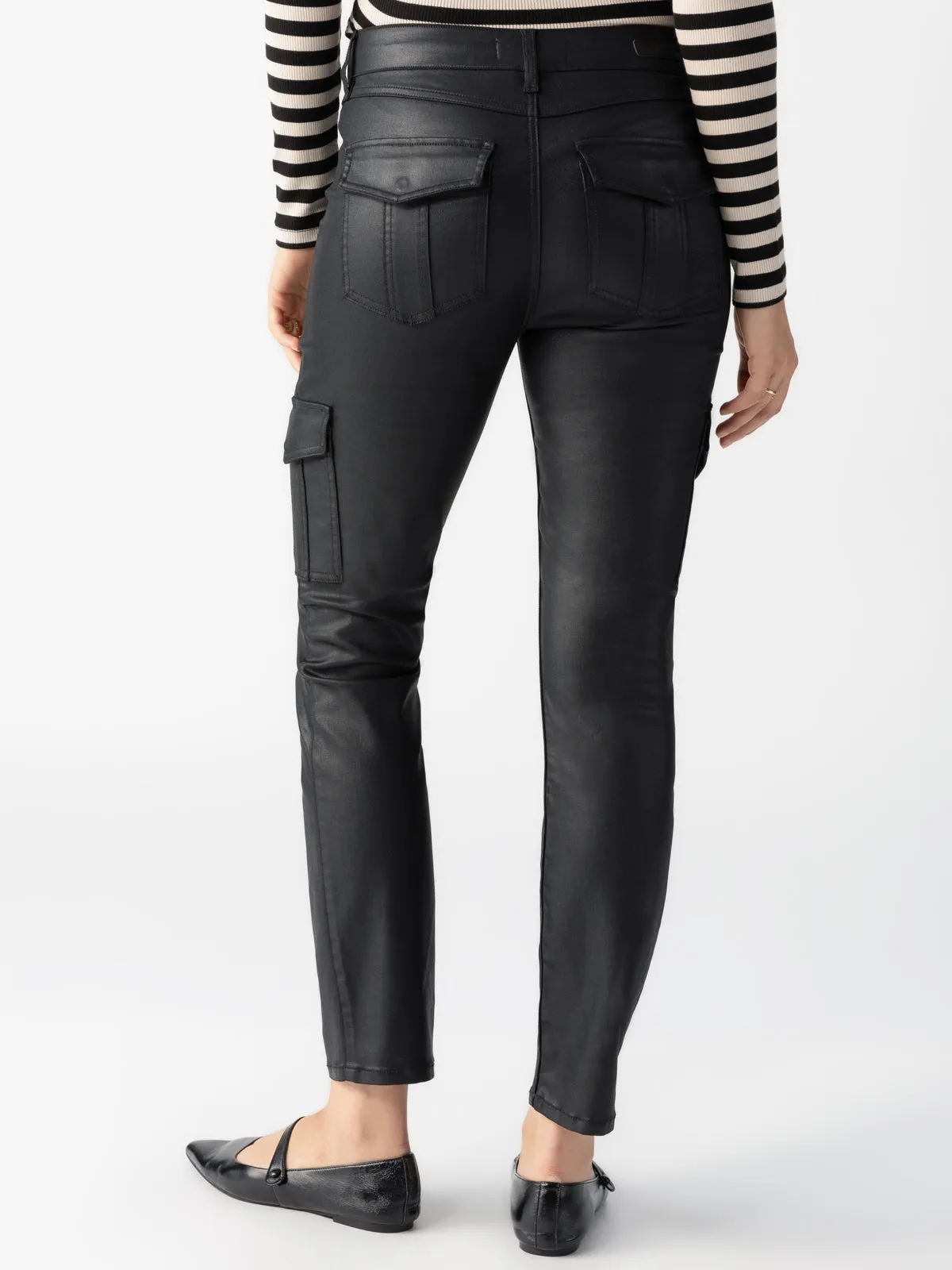 Sculpted Hayden Cargo Standard Rise Pant Slick Black